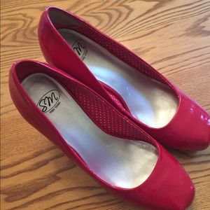 MB RED Patton Leather Heels